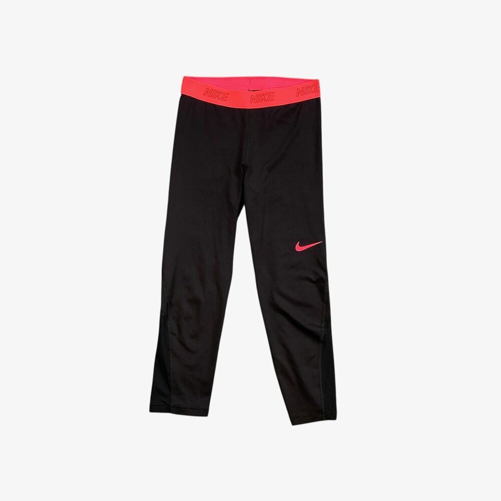 Nike Leggings Womens M Medium Black Pink Victory Dri Fit Base Layer Capri